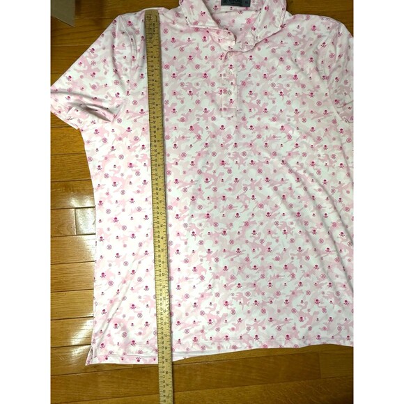 G/FORE Mapped Icon Camo Tech Jersey Men's Short Sleeve Golf Shirt XL - Picture 8 of 8